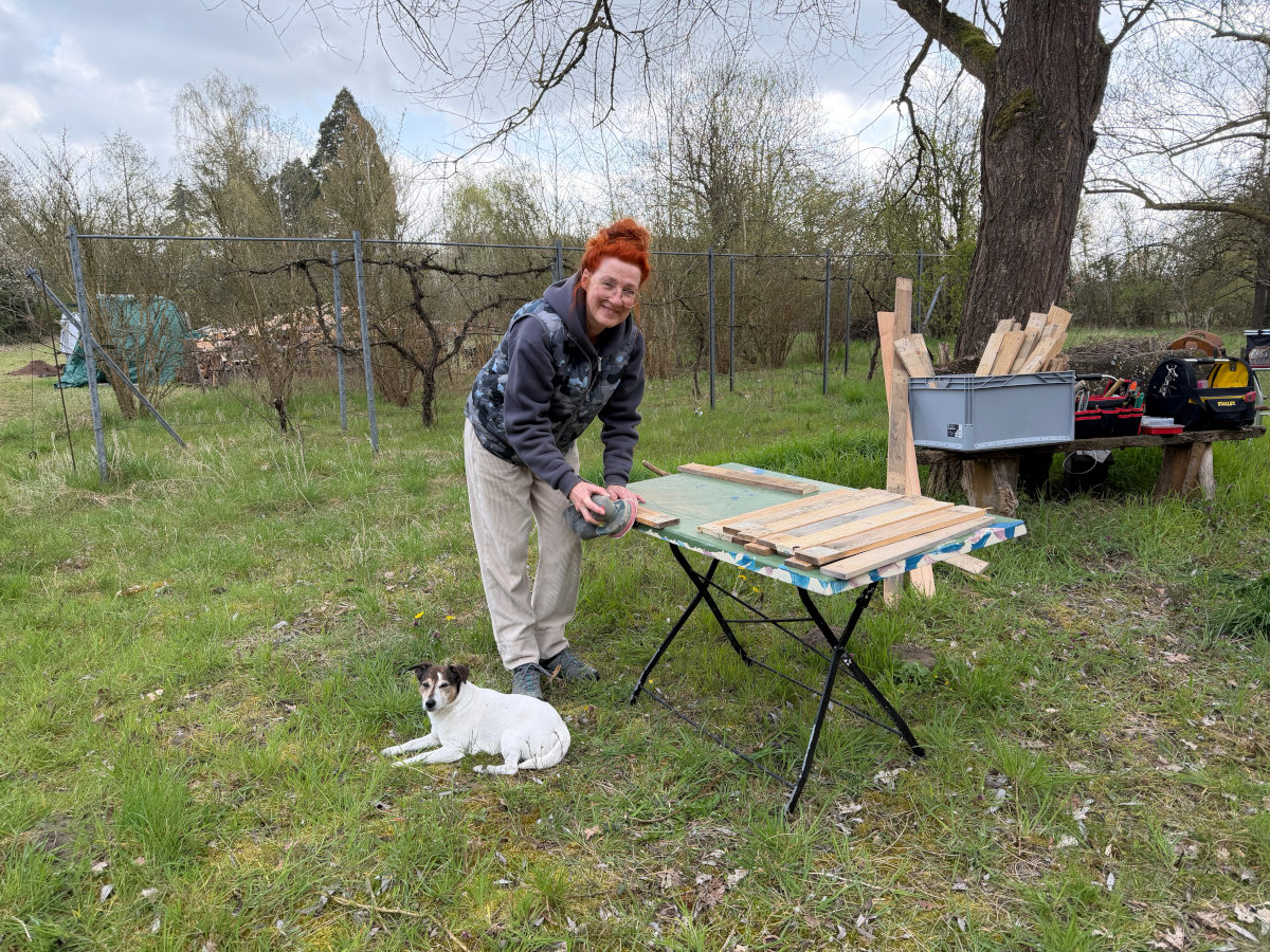 GreenSpace - Andrea und Rusty an der Arbeit